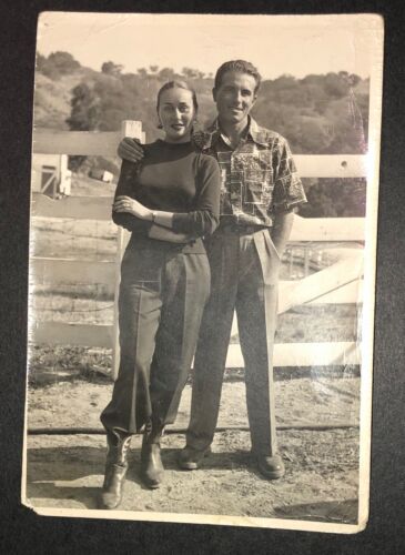 Photographie Hollywood California neuve/avec vintage 1950 couple - Photo 1/4