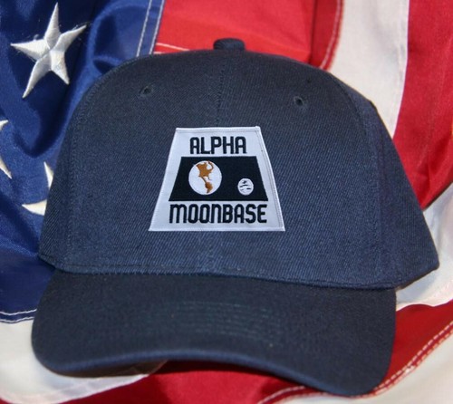 ALPHA MOON BASE SPACE HAT PATCH CAP NASA TV SHOW ASTRONAUT APOLLO CAPSULE ROCKET - Picture 2 of 18