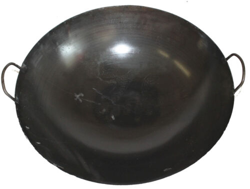 Wok Pfanne Ø 30 - 75 cm rund Asia Gastronomie Gasherd Carbon Stahl Eisen - Afbeelding 75 van 88