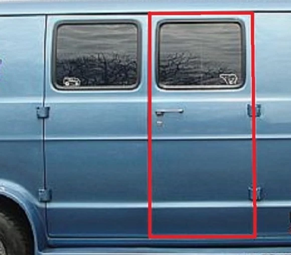 1971-1977 Dodge, Plymouth B & PB 100 200 300 van new front side cargo door seal - Image 3 of 3