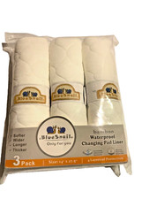 BlueSnail Bamboo Waterproof Changing Pad Liner JL3 White Size 14"x27.5"
