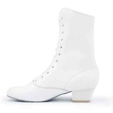 Bleyer 9480 Gardestiefel Tanzstiefel Mariechen Stiefel CanCan weiß rot 34-44