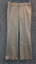 Mossimo Women's Dress Pants Size 4 "Fit 3" Khaki Straight Leg Pre-owned 
