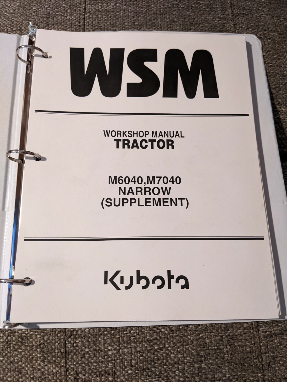 Kubota M6040 M7040 Narrow Tractor Workshop Service Repair Manual