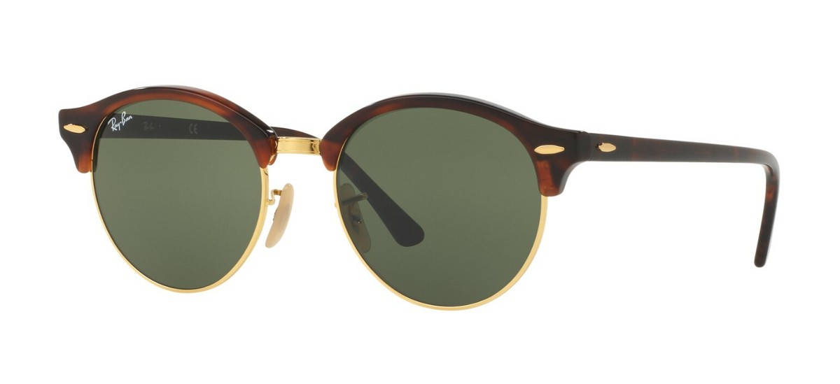 Ray Ban Clubround Polarized Green Classic G-15 Sun Amazon.com: Ray-Ban Sunglasses Black Frame, Polarized Green  main image 4