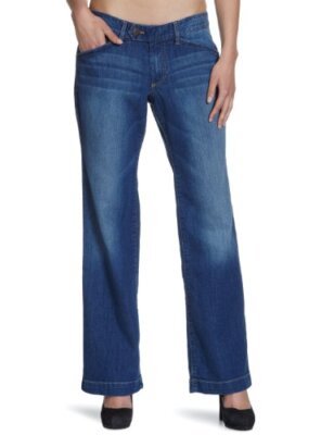 Jeans Curvy-U Trouser Leg Damen von Eddie Bauer - Medium Vintage   NEU