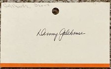 Denny Galehouse signed library-style card - Browns Red Sox debut 1934
