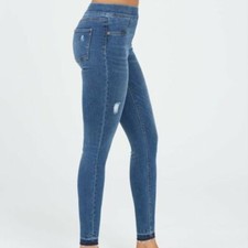 SPANX  Distressed Ankle Skinny Leg Jeans