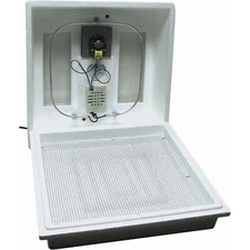 Farm Innovators Heated Digital Display Circulated Air Incubator, White