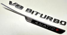 MERCEDES SL63 R232 / AMG V8 BITURBO 4 MATIC + EMBLEM BADGE SCHRIFTZUG ZEICHEN