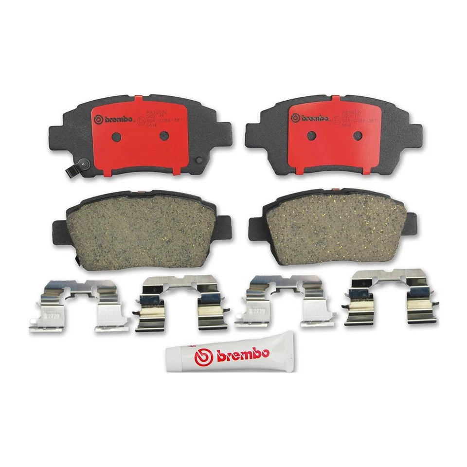 Conjunto de pastilhas de freio dianteiras Brembo cerâmica OE para 2000 2001 Toyota MR2 Spyder - Imagem 2 de 3