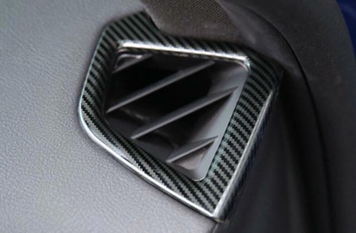 For Cadillac CT5 2020-2023 Carbon Fiber Steel Upper Air Outlet Vent Cover Trim - Picture 6 of 8