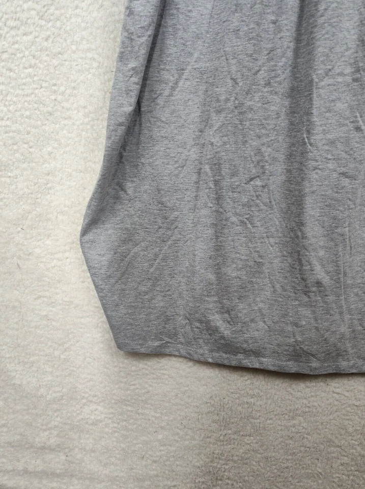 Boohoo Maternity Women Dress 12 Gray Cotton Blend Short Sleeve Knee Length Fit - Image 4 of 4