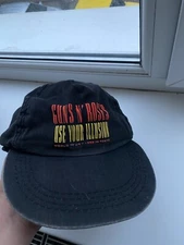 Guns N Roses Use Your Illusion 1992 World Tokyo Tour Black Cap One Sz Hat