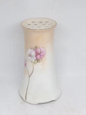 VTG RS SCHLEGELMILCH GERMANY PORCELAIN HAND PAINTED FLOWER HAT PINS HOLDER