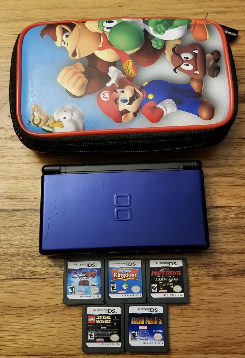 Nintendo DS Lite USG-001 Cobalt Blue TESTED Working W Nintendo DS Lite USG-001 Cobalt Blue TESTED Working W
