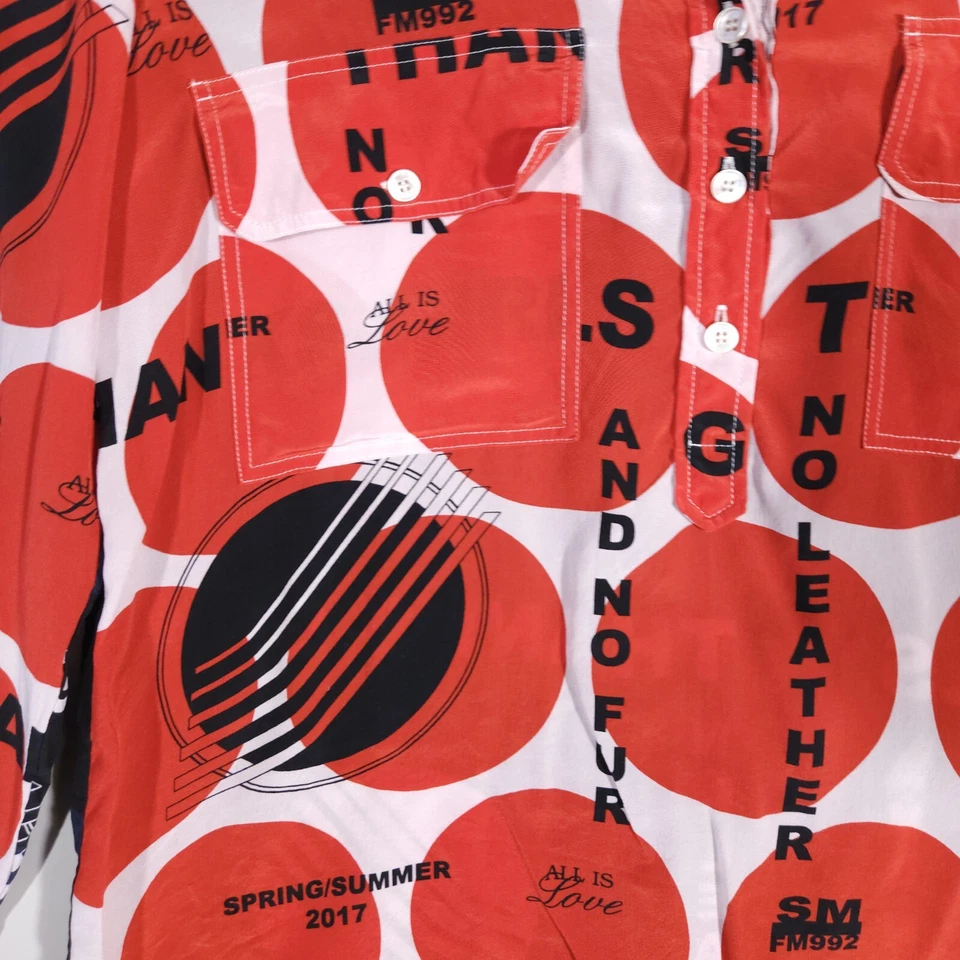 Blusa Camisa Stella McCartney Estell Gracias Niñas Estampado Lunares Seda 40/S-M Foto 4 de 4