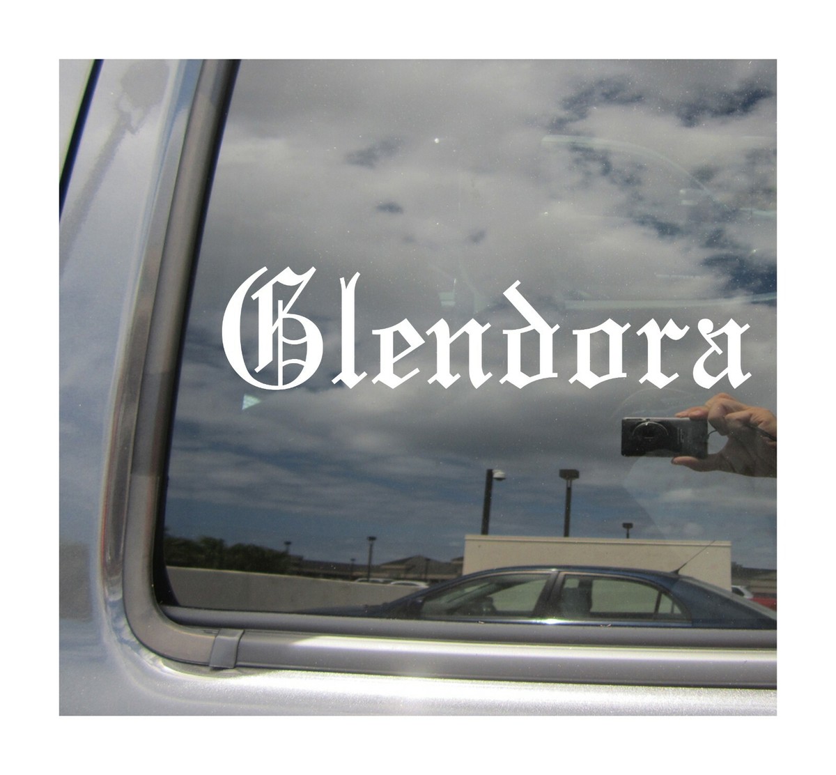 Glendora Old English California Car Vinyl Decal Window Sticker