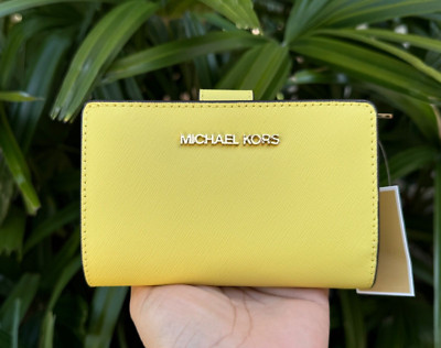 MICHAEL KORS JET SET TRAVEL MEDIUM BIFOLD COIN ZIPPER WALLET