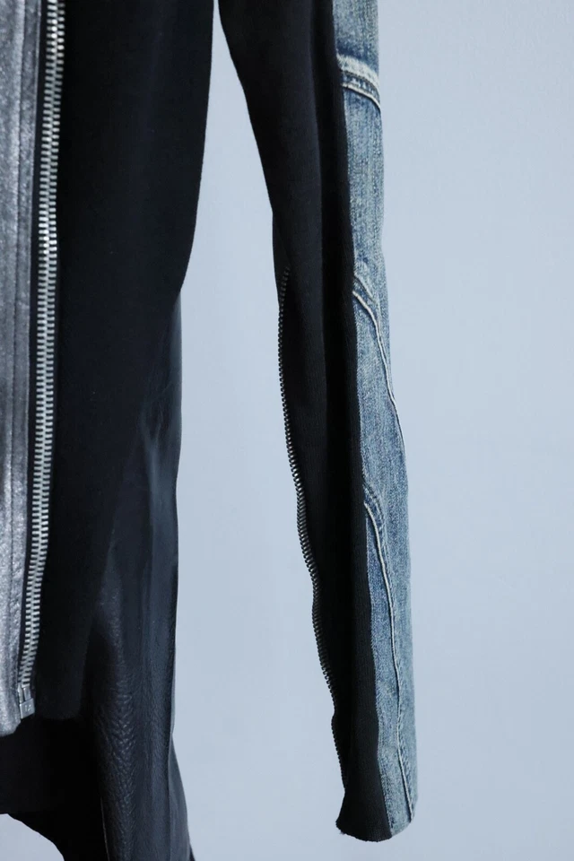 Rick Owens кожи джинсовой ткани куртка женская куртка размер XS - супер редкая потрясающий! - Изображение 4 из 4