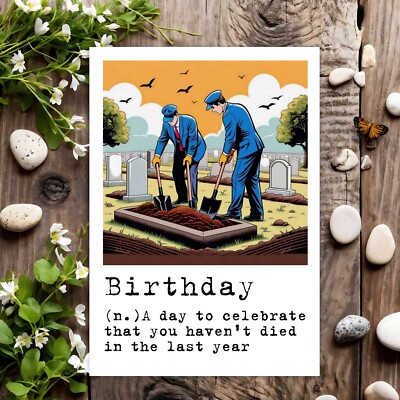 Funny Birthday Card Rude Joke Humour for Him Her Men Male Female ...