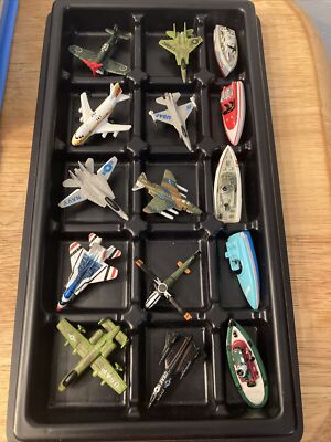 VTG 1987 Galoob Micro Machines Fold-Out Airport Marina 10 Planes 5