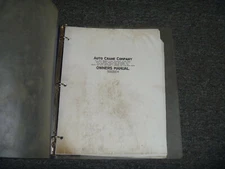 Auto Crane Company 5005EH Owner Operator Maintenance Parts Catalog Manual xz