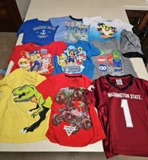 Boy 2t Shirt Lot Of 9 Shirts 1 Shorts Paw Patrol Baby Shark Toy Story Huge Lot