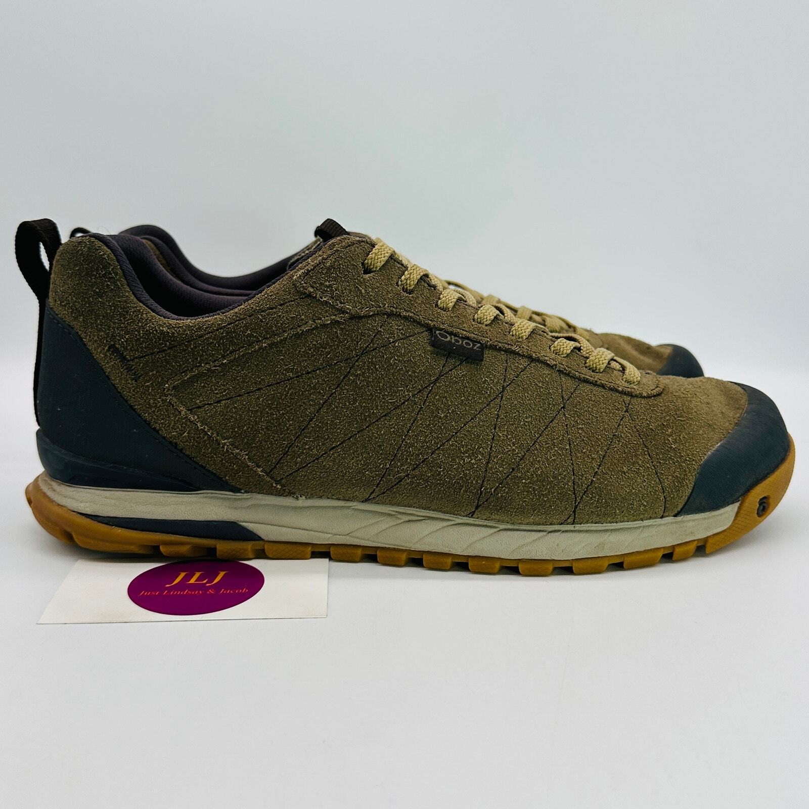 Oboz Men's Bozeman Low Canteen Water Resistant Leather Casual Shoes