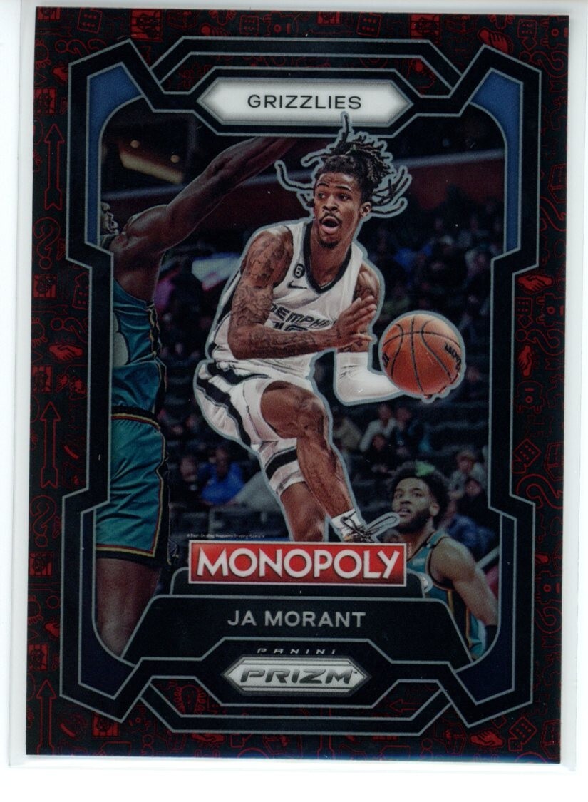 2023-24 Panini Prizm Monopoly  Ja Morant #44 MONOPOLY RED PATTERN Prizm