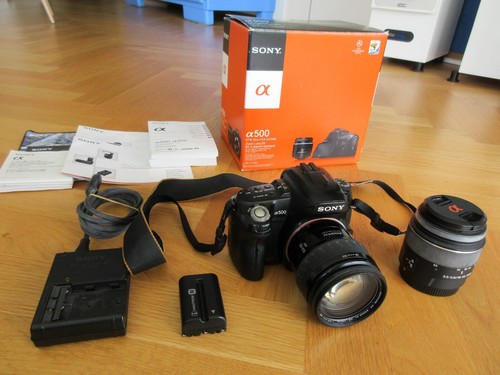 Sony Alpha 500 DSLR-A500 Digitale SLR Kamera in OVP + 2x Objektiv - Bild 2 von 19