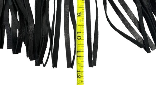 NWOT GRLFRND Junie Leather Fringe & Studded Waist Belt - Black Size Medium (36) - Picture 12 of 12
