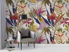 3D Plant Leaf Colorful Pattern Wallpaper Wall Murals Removable Wallpaper 662