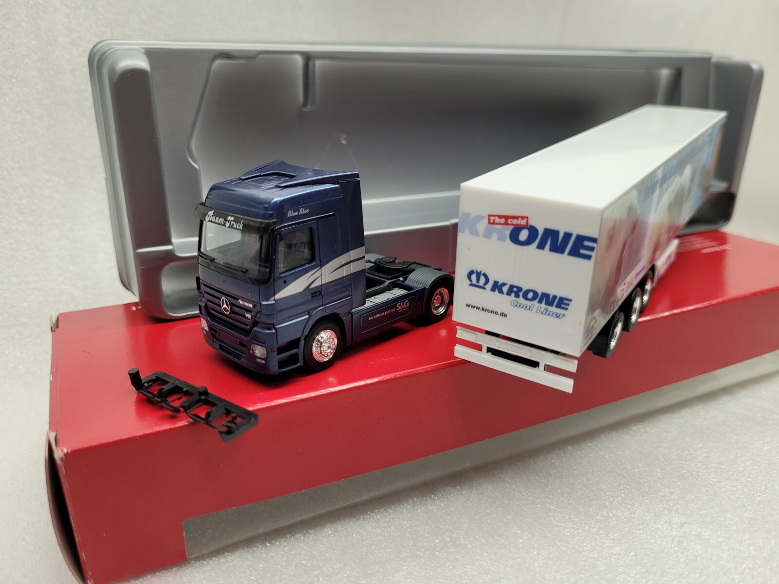 Herpa 150064 Mercedes-benz ACTROS LH 02 Kühlkoffer-sattelzug Baam 