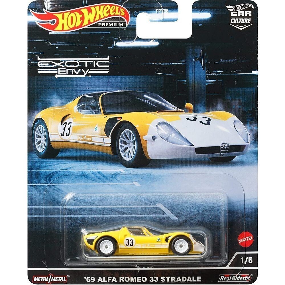 Hot Wheels 1:64 Exotic Envy Car Culture 1969 Alfa Romeo 33