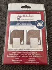 Spellbinders M-Bossabilities GARDEN DELIGHT Reversible Embossing Folder ES-008