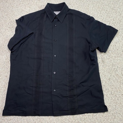Concepts by Claiborne Mens Top sz L Black Short Sleeve Lightweight Stretch - Picture 10 of 13