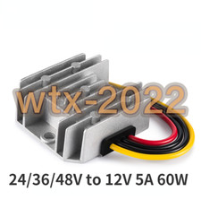 DC 24/36/48V to 12V 5A 60W Volt Regulator Waterproof Synchronous Dc-dc Voltage
