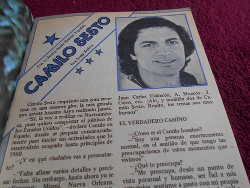 CAPRICHO magazine RICARDO NORIEGA hunk DRAMA LOVE CAMILO SESTO POSTER vintage - Picture 4 of 5