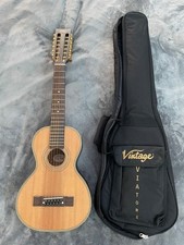 Vintage 'Viator' Paul Brett 12-String Electro-Acoustic Travel Guitar ~ Natural