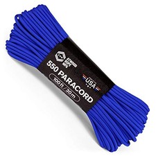 Atwood Rope MFG 550 Paracord 100 Feet 7-Strand Core Nylon Para Cord Royal Blue