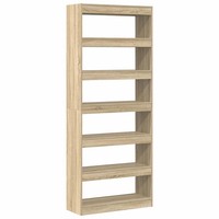 BüCherregal Sonoma-Eiche 80X30X198 Cm Holzwerkstoff Standregal