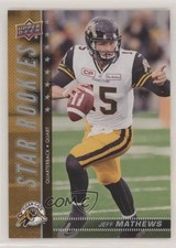 2015 Upper Deck CFL Star Rookies Jeff Mathews #184 0h1