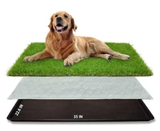 Dog Grass Large Potty Patch, Dog Litter Boxes Artificial Grass Bathroom Turf ...