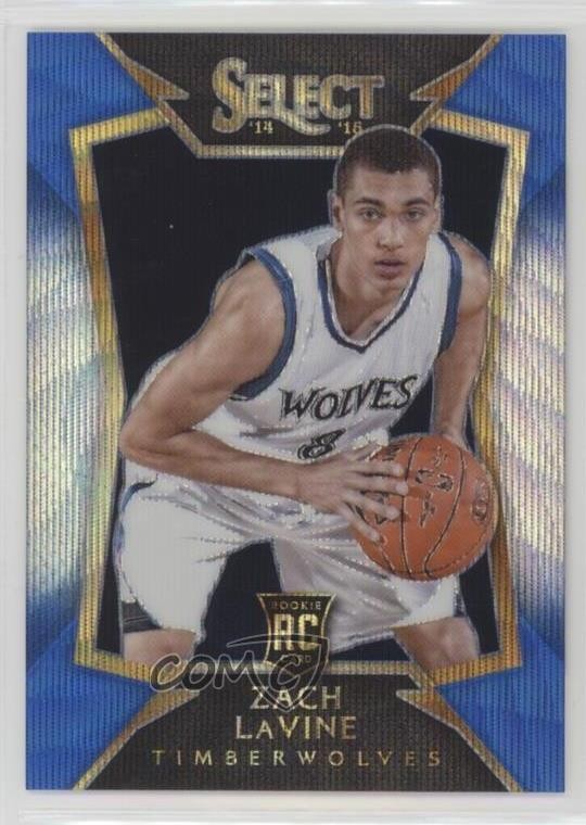 2014-15 Panini Select Concourse Blue & Silver Prizm Zach LaVine #84 8f4