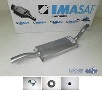 Imasaf ESD Auspuff Endtopf + Anbauteile für Audi 80 + Coupe (89) 1986-1996