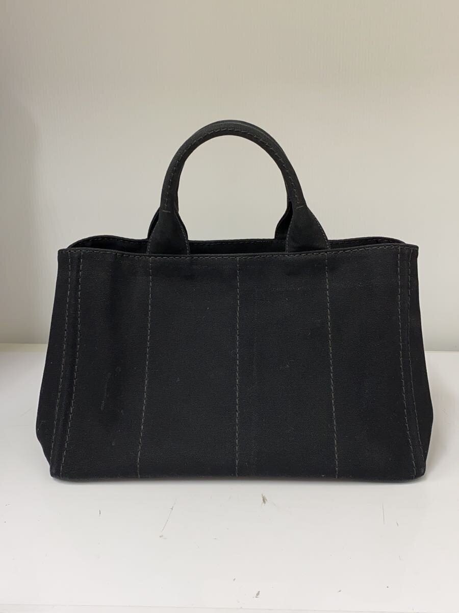 PRADA Tote Bag Canvas BLK Print thumbnail 3