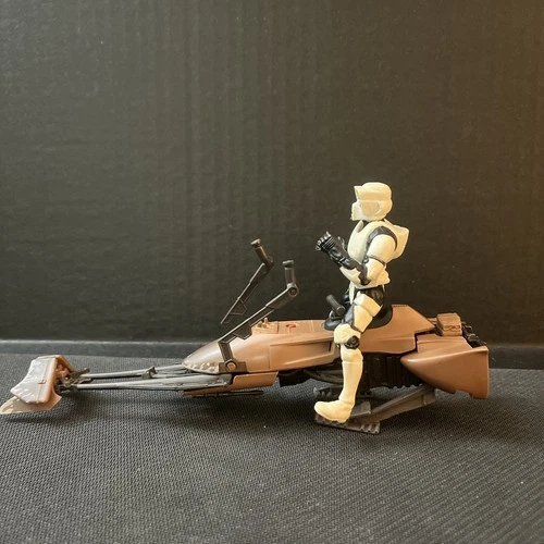 Star Wars POTF Imperial Speeder Bike & Biker Scout