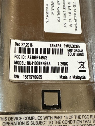 2X Working Motorola RDU4100 RU4100BKN9BA UHF Radio w/Battery & Charger - Photo 23/24