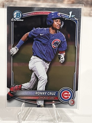 #ad #ad 2025 Bowman Chrome #BCP 213 Ronny Cruz Prospects $1.99